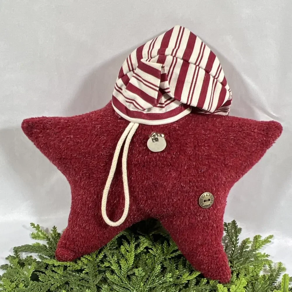Woof & Poof Star Pillow Hanging Musical “Santa Claus is Coming to Town” 1999